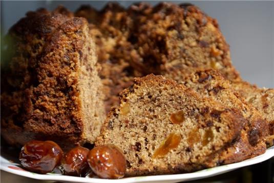 Кекс с бананом и сухофруктами в мультиварке